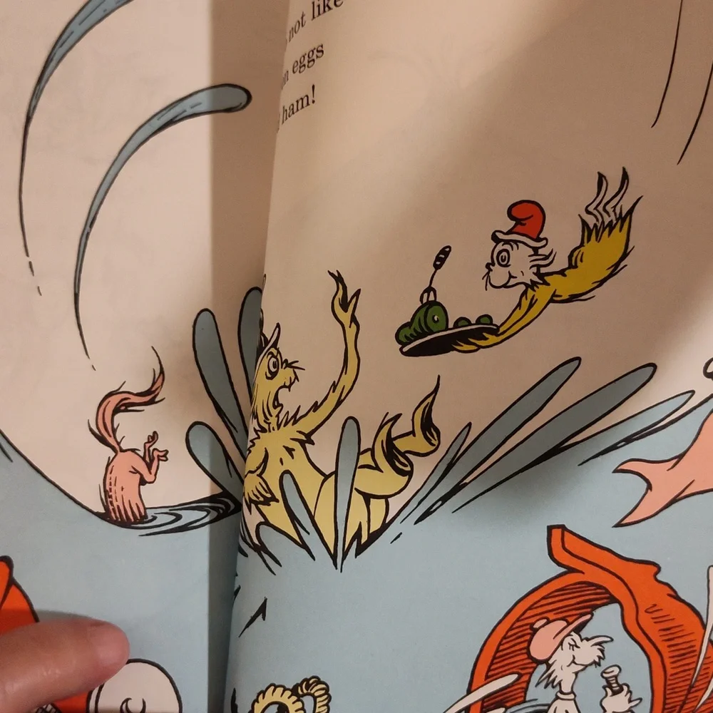 Green Eggs and Ham by Dr. Seuss Book 1960 Beginner Books Call Outs Marks